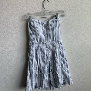 Urban Outfitters Strapless Striped Dress